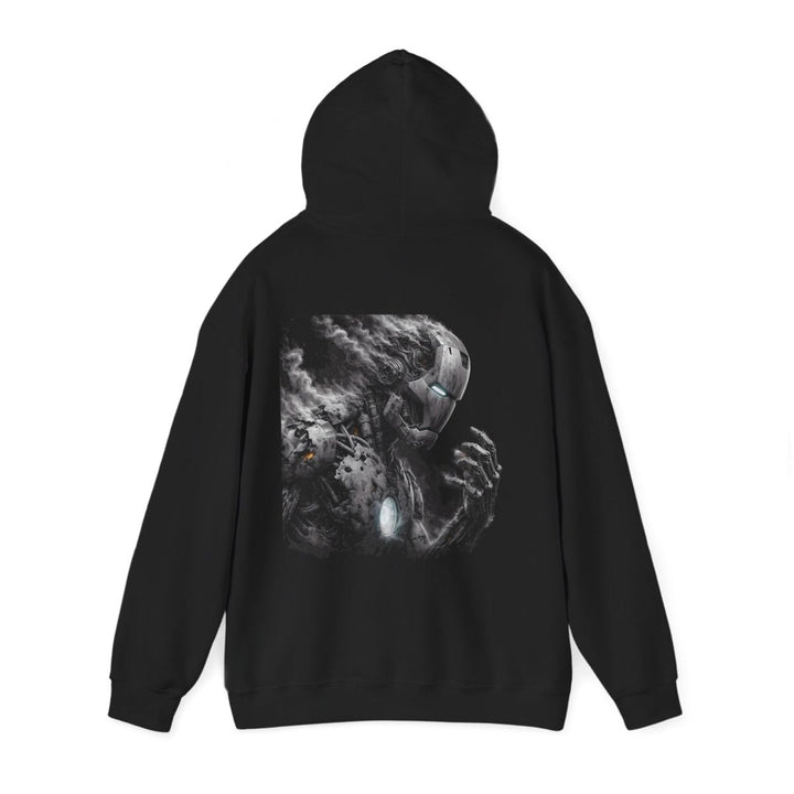 Iron Hero Unisex Hoodie, Superhero Gift, Cozy Sweatshirt, Marvel Comic Apparel - Black - S - Iron Hero Unisex Hoodie, Superhero Gift, Cozy Sweatshirt, Marvel Comic Apparel - Tatoo Tee