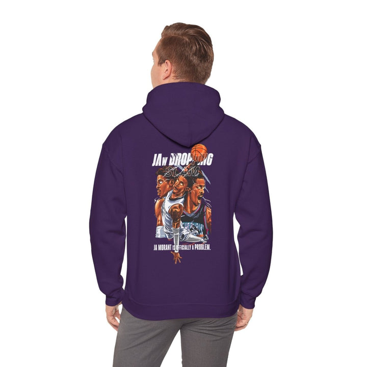 Ja Morant Slam Dunk Unisex Hoodie - Purple - S - Ja Morant Slam Dunk Unisex Hoodie - Tatoo Tee