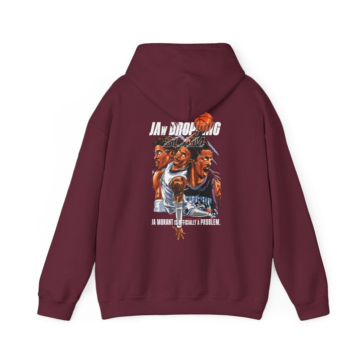 Ja Morant Slam Dunk Unisex Hoodie - Red - S - Ja Morant Slam Dunk Unisex Hoodie - Tatoo Tee