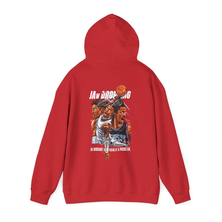 Ja Morant Slam Dunk Unisex Hoodie - Red - S - Ja Morant Slam Dunk Unisex Hoodie - Tatoo Tee