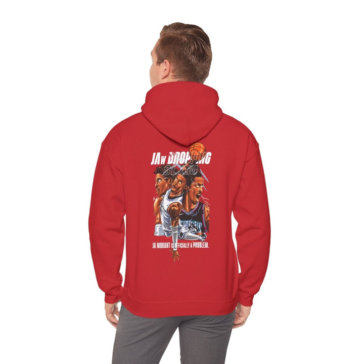 Ja Morant Slam Dunk Unisex Hoodie - Red - S - Ja Morant Slam Dunk Unisex Hoodie - Tatoo Tee