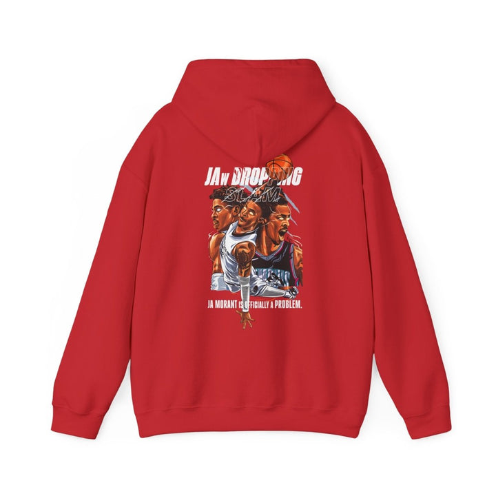 Ja Morant Slam Dunk Unisex Hoodie - Red - S - Ja Morant Slam Dunk Unisex Hoodie - Tatoo Tee