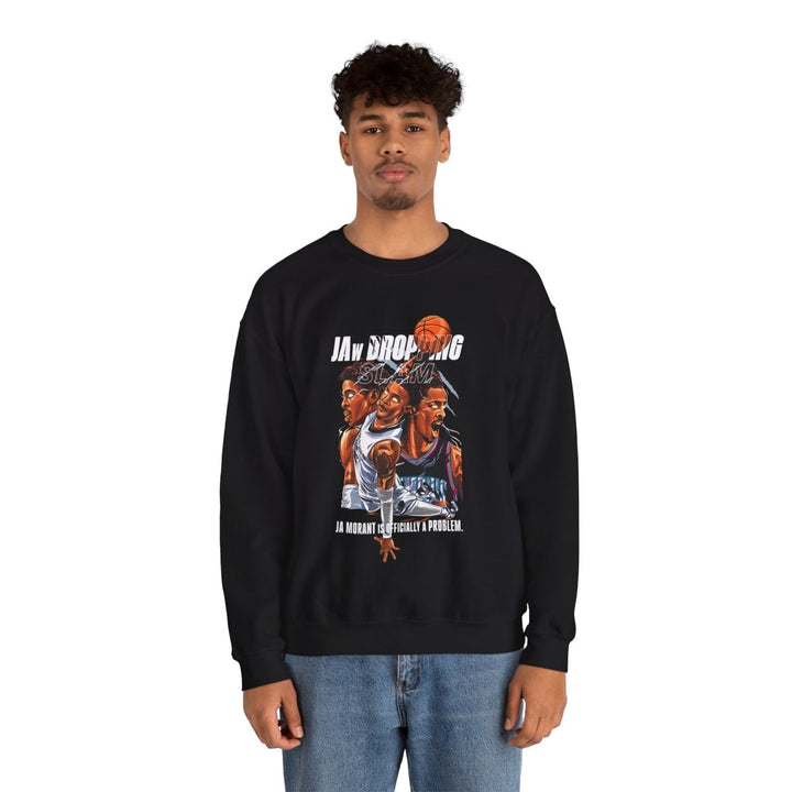 Ja Morant Slam Dunk Unisex Sweatshirt - S - Black - Ja Morant Slam Dunk Unisex Sweatshirt - Tatoo Tee