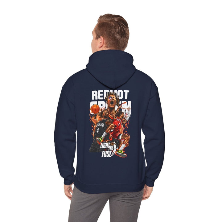 Jalen Green NBA Basketball Graphic Hoodie for Sports Fans - Navy - S - Jalen Green NBA Basketball Graphic Hoodie for Sports Fans - Tatoo Tee