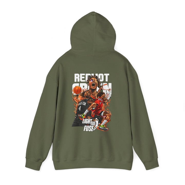 Jalen Green NBA Basketball Graphic Hoodie for Sports Fans - Red - S - Jalen Green NBA Basketball Graphic Hoodie for Sports Fans - Tatoo Tee