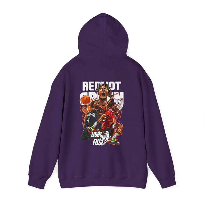 Jalen Green NBA Basketball Graphic Hoodie for Sports Fans - Red - S - Jalen Green NBA Basketball Graphic Hoodie for Sports Fans - Tatoo Tee
