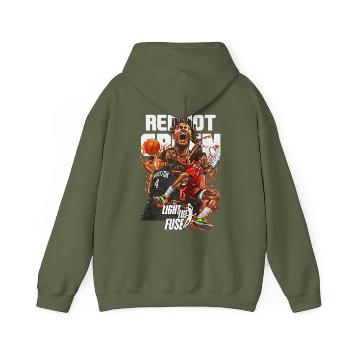 Jalen Green NBA Basketball Graphic Hoodie for Sports Fans - Red - S - Jalen Green NBA Basketball Graphic Hoodie for Sports Fans - Tatoo Tee