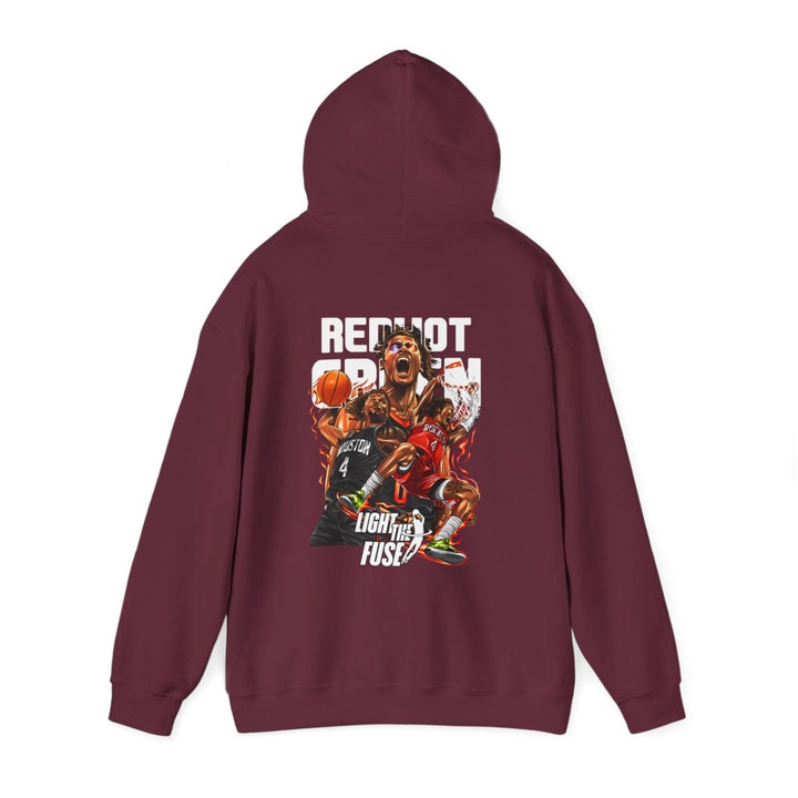 Jalen Green NBA Basketball Graphic Hoodie for Sports Fans - Red - S - Jalen Green NBA Basketball Graphic Hoodie for Sports Fans - Tatoo Tee