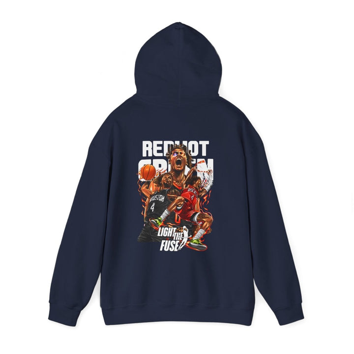 Jalen Green NBA Basketball Graphic Hoodie for Sports Fans - Red - S - Jalen Green NBA Basketball Graphic Hoodie for Sports Fans - Tatoo Tee
