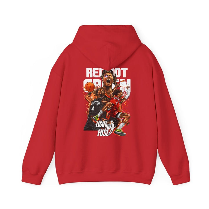 Jalen Green NBA Basketball Graphic Hoodie for Sports Fans - Red - S - Jalen Green NBA Basketball Graphic Hoodie for Sports Fans - Tatoo Tee