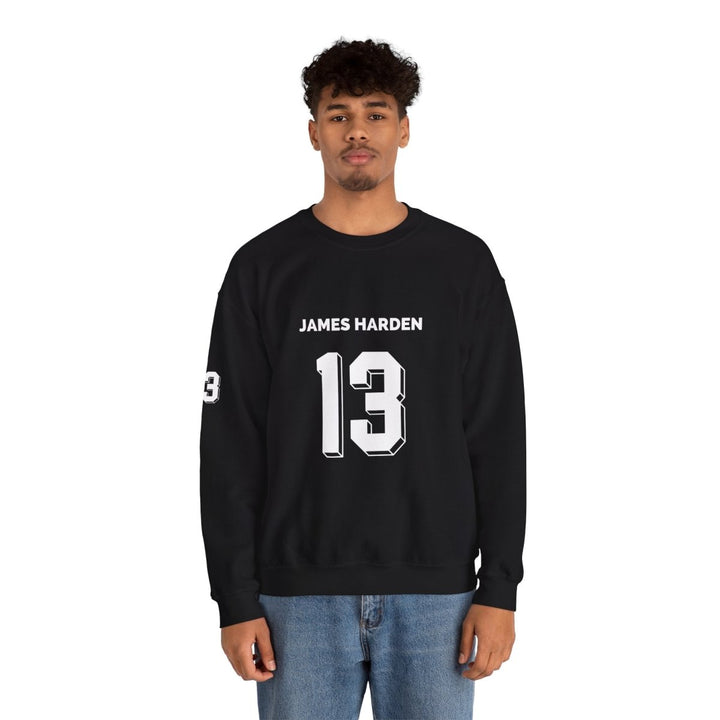 James Harden Graphic Sweatshirt, Unisex Crewneck, Sports Fan Apparel, Basketball Gift, Casual Streetwear - S - Black - James Harden Graphic Sweatshirt, Unisex Crewneck, Sports Fan Apparel, Basketball Gift, Casual Streetwear - Tatoo Tee
