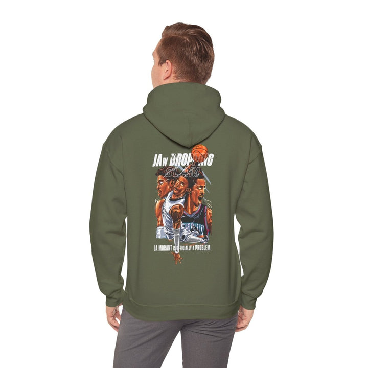 Jaw - Dropping Basketball Hoodie - Unisex Heavy Blend™ Sweatshirt for Fans - Military Green - S - Jaw - Dropping Basketball Hoodie - Unisex Heavy Blend™ Sweatshirt for Fans - Tatoo Tee