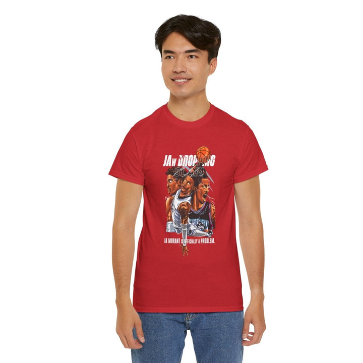 Jaw - Dropping Basketball Unisex Heavy Cotton Tee - Cardinal Red - S - Jaw - Dropping Basketball Unisex Heavy Cotton Tee - Tatoo Tee