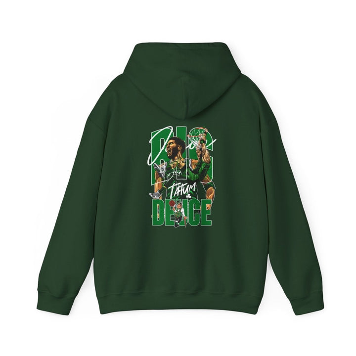 Jayson Tatum NBA Basketball Fan Unisex Heavy Blend Hooded Sweatshirt - Forest Green - S - Jayson Tatum NBA Basketball Fan Unisex Heavy Blend Hooded Sweatshirt - Tatoo Tee