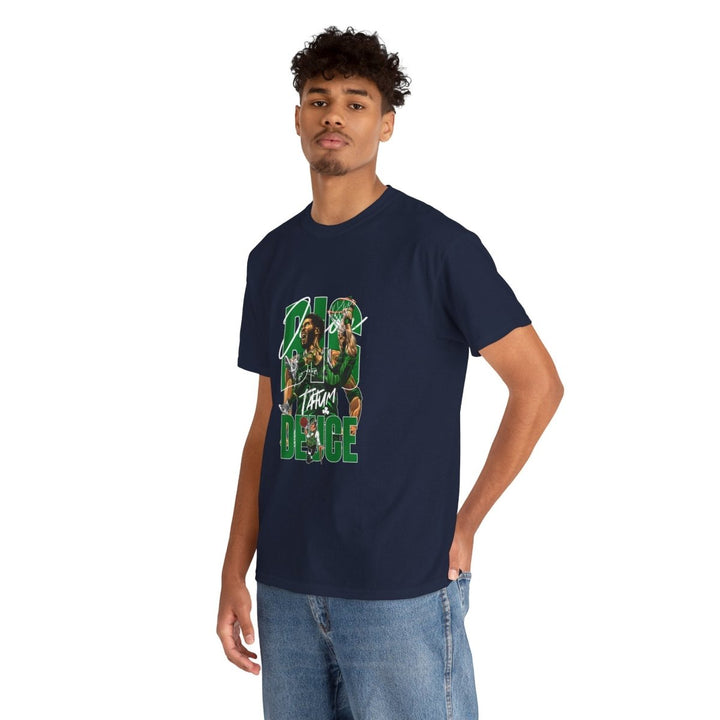 Jayson Tatum NBA Boston Big Daddy Unisex Heavy Cotton Tee - Navy - S - Jayson Tatum NBA Boston Big Daddy Unisex Heavy Cotton Tee - Tatoo Tee