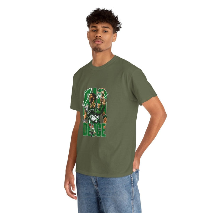 Jayson Tatum NBA Boston Big Daddy Unisex Heavy Cotton Tee - Navy - S - Jayson Tatum NBA Boston Big Daddy Unisex Heavy Cotton Tee - Tatoo Tee