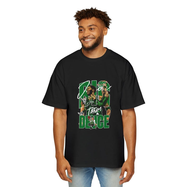 Jayson Tatum NBA Heavy Oversized Tee - Big Energy Design for Sports Fans - S - Black - Jayson Tatum NBA Heavy Oversized Tee - Big Energy Design for Sports Fans - Tatoo Tee