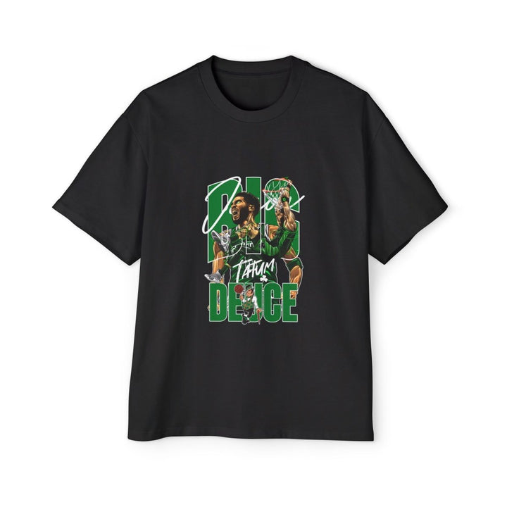 Jayson Tatum NBA Heavy Oversized Tee - Big Energy Design for Sports Fans - S - Midnight Blue - Jayson Tatum NBA Heavy Oversized Tee - Big Energy Design for Sports Fans - Tatoo Tee