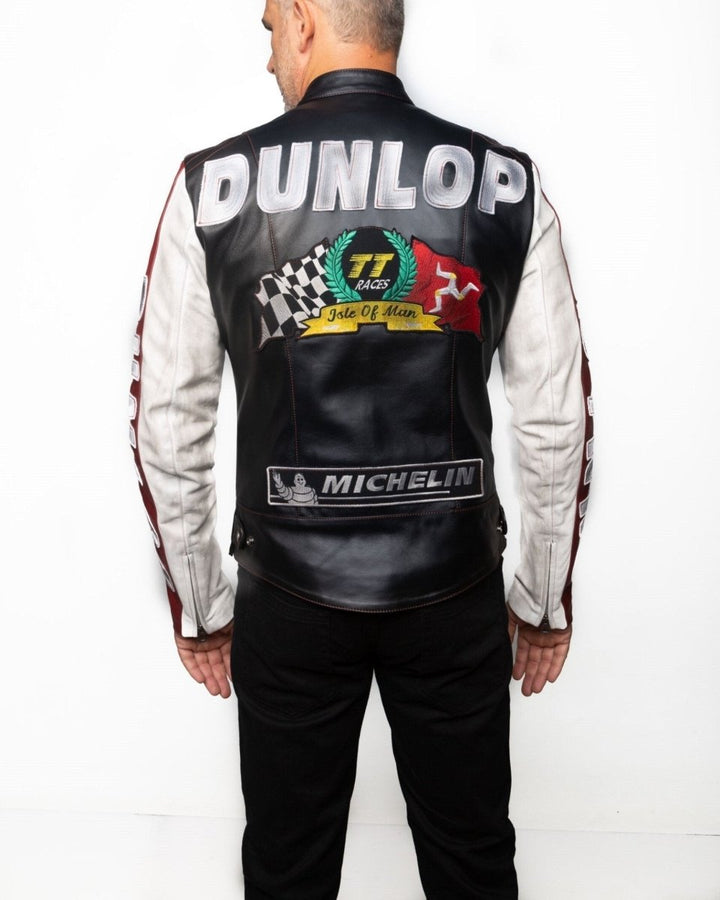 Joe Dunlop Tribute Leather Jacket - Male - XS - Joe Dunlop Tribute Leather Jacket - Tatoo Tee