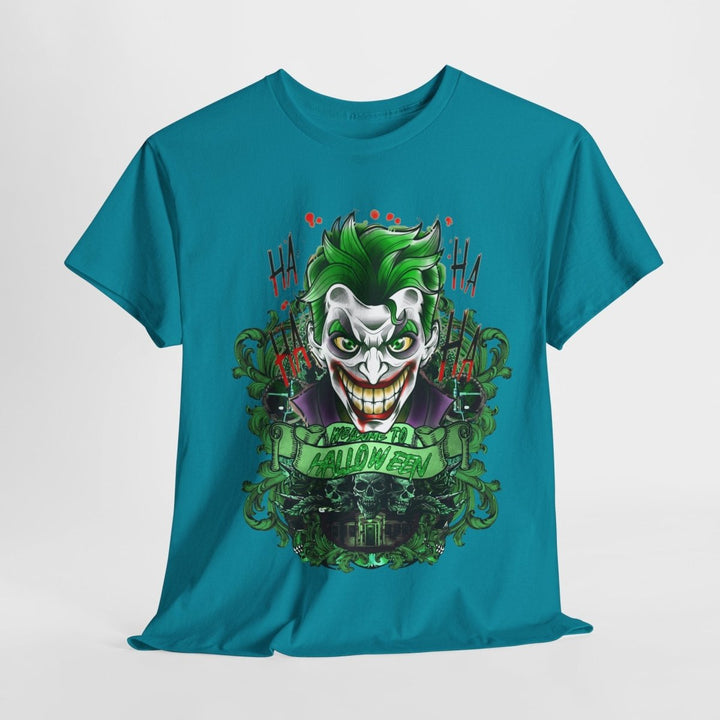 Joker Inspired Unisex Heavy Cotton Tee - Halloween Costume Tee - Navy - S - Joker Inspired Unisex Heavy Cotton Tee - Halloween Costume Tee - Tatoo Tee