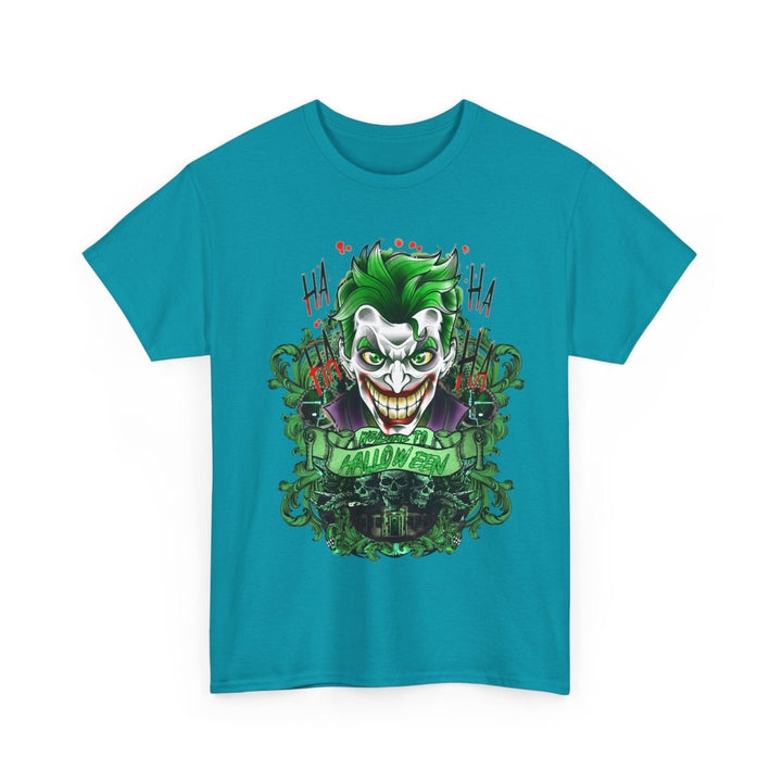 Joker Inspired Unisex Heavy Cotton Tee - Halloween Costume Tee - Navy - S - Joker Inspired Unisex Heavy Cotton Tee - Halloween Costume Tee - Tatoo Tee
