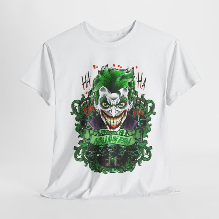 Joker Inspired Unisex Heavy Cotton Tee - Halloween Costume Tee - Navy - S - Joker Inspired Unisex Heavy Cotton Tee - Halloween Costume Tee - Tatoo Tee