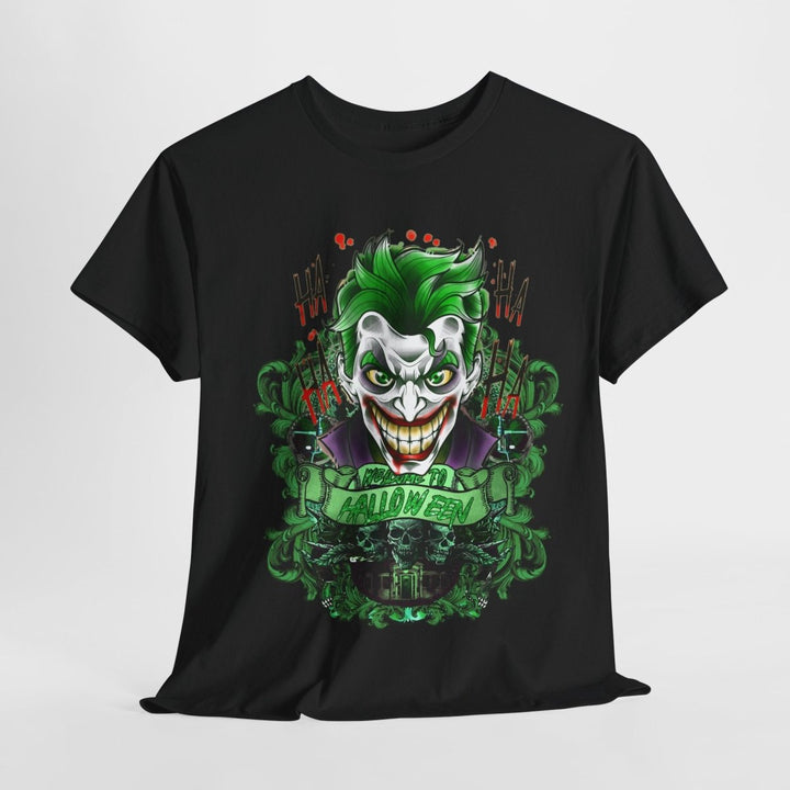 Joker Inspired Unisex Heavy Cotton Tee - Halloween Costume Tee - Navy - S - Joker Inspired Unisex Heavy Cotton Tee - Halloween Costume Tee - Tatoo Tee