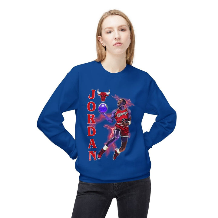 Jordan Basketball Sweatshirt, Unisex Crewneck, Sports Apparel - Navy - S - Jordan Basketball Sweatshirt, Unisex Crewneck, Sports Apparel - Tatoo Tee