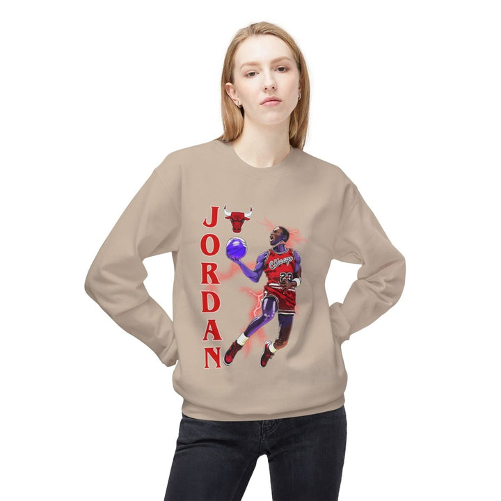 Jordan Basketball Sweatshirt, Unisex Crewneck, Sports Apparel - Navy - S - Jordan Basketball Sweatshirt, Unisex Crewneck, Sports Apparel - Tatoo Tee
