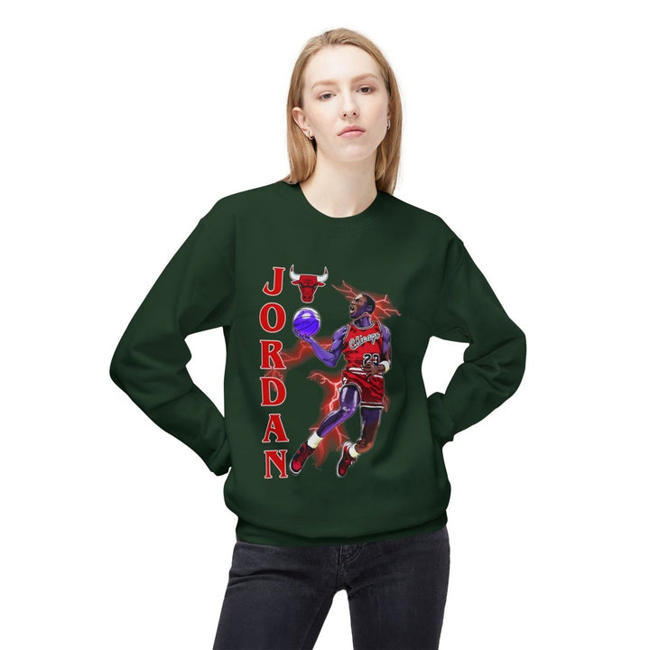 Jordan Basketball Sweatshirt, Unisex Crewneck, Sports Apparel - Navy - S - Jordan Basketball Sweatshirt, Unisex Crewneck, Sports Apparel - Tatoo Tee