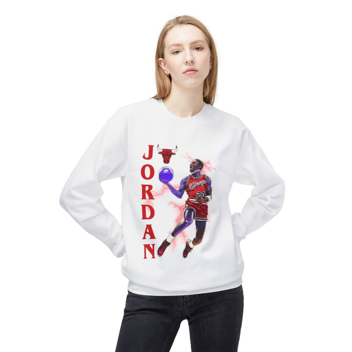 Jordan Basketball Sweatshirt, Unisex Crewneck, Sports Apparel - Navy - S - Jordan Basketball Sweatshirt, Unisex Crewneck, Sports Apparel - Tatoo Tee
