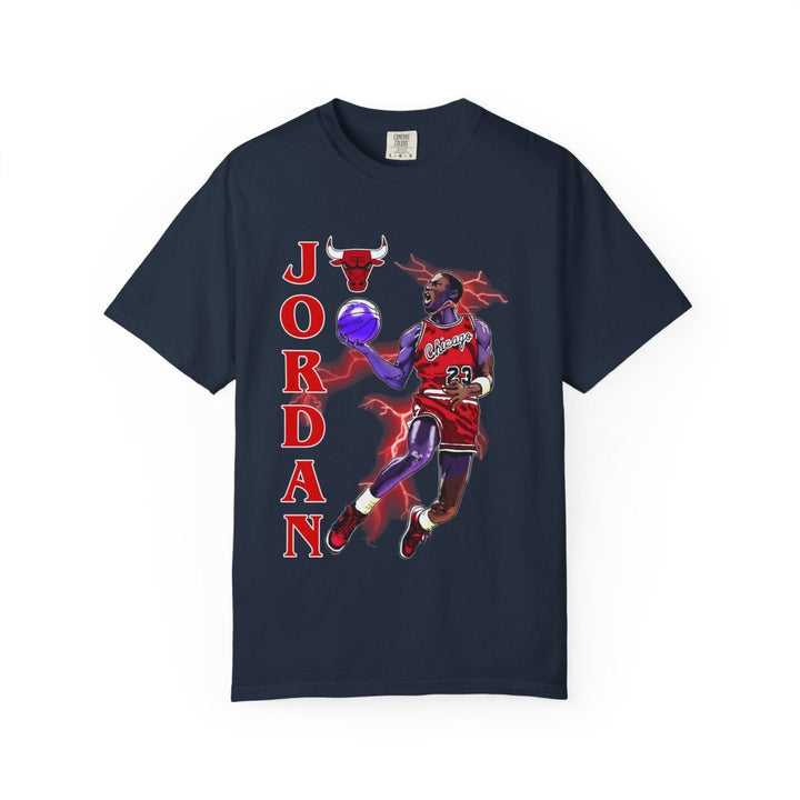 Jordan Inspired Unisex Garment - Dyed T-Shirt - Basketball Fan Tee - Chili - S - Jordan Inspired Unisex Garment - Dyed T-Shirt - Basketball Fan Tee - Tatoo Tee