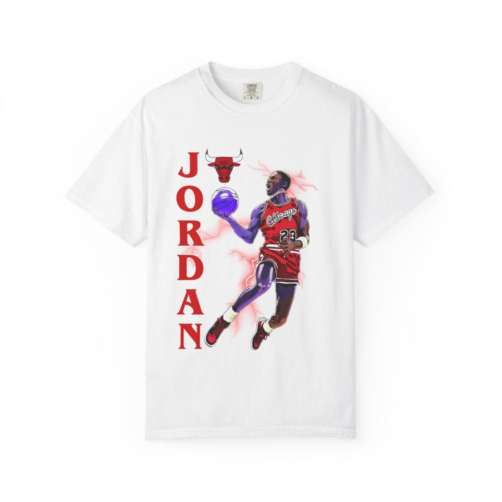 Jordan Inspired Unisex Garment - Dyed T-Shirt - Basketball Fan Tee - Chili - S - Jordan Inspired Unisex Garment - Dyed T-Shirt - Basketball Fan Tee - Tatoo Tee