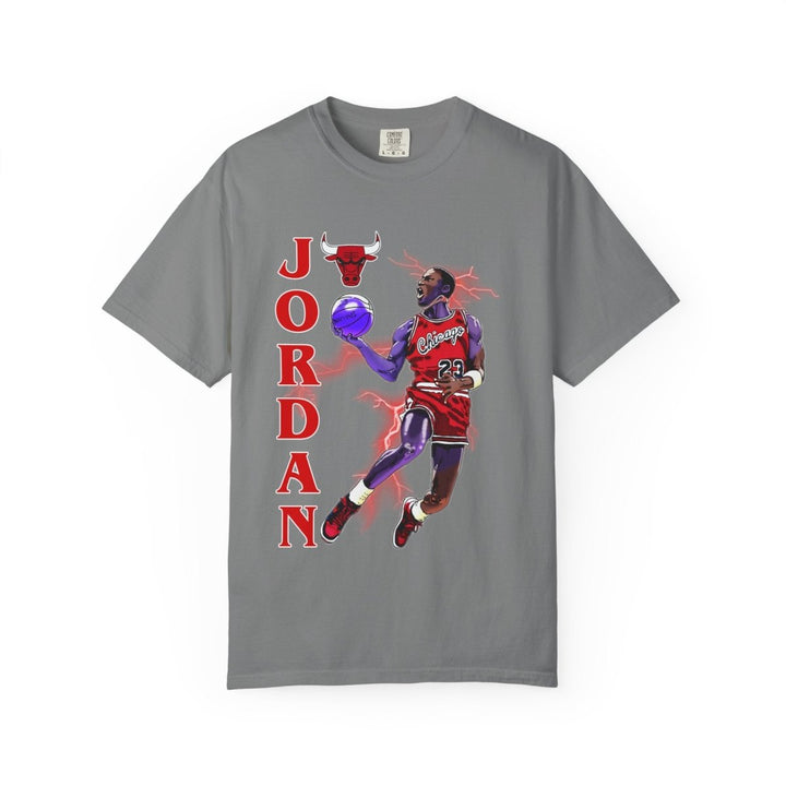 Jordan Inspired Unisex Garment - Dyed T-Shirt - Basketball Fan Tee - Chili - S - Jordan Inspired Unisex Garment - Dyed T-Shirt - Basketball Fan Tee - Tatoo Tee