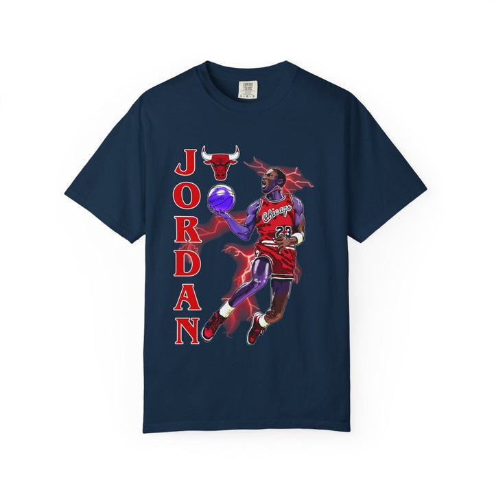 Jordan Inspired Unisex Garment - Dyed T-Shirt - Basketball Fan Tee - Chili - S - Jordan Inspired Unisex Garment - Dyed T-Shirt - Basketball Fan Tee - Tatoo Tee