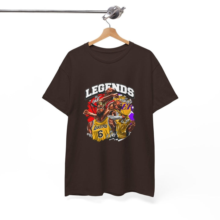 Kaos Basket Legend Basketball Unisex Heavy Cotton Tee - Cardinal Red - S - Kaos Basket Legend Basketball Unisex Heavy Cotton Tee - Tatoo Tee