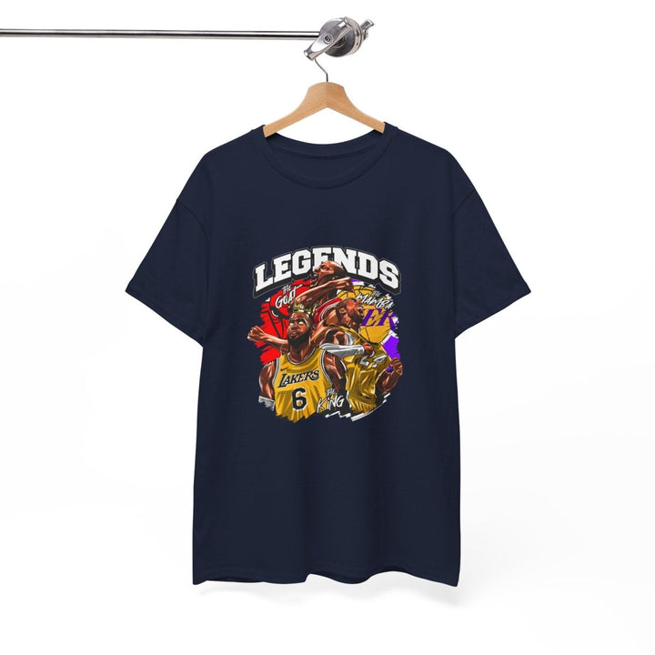 Kaos Basket Legend Basketball Unisex Heavy Cotton Tee - Cardinal Red - S - Kaos Basket Legend Basketball Unisex Heavy Cotton Tee - Tatoo Tee