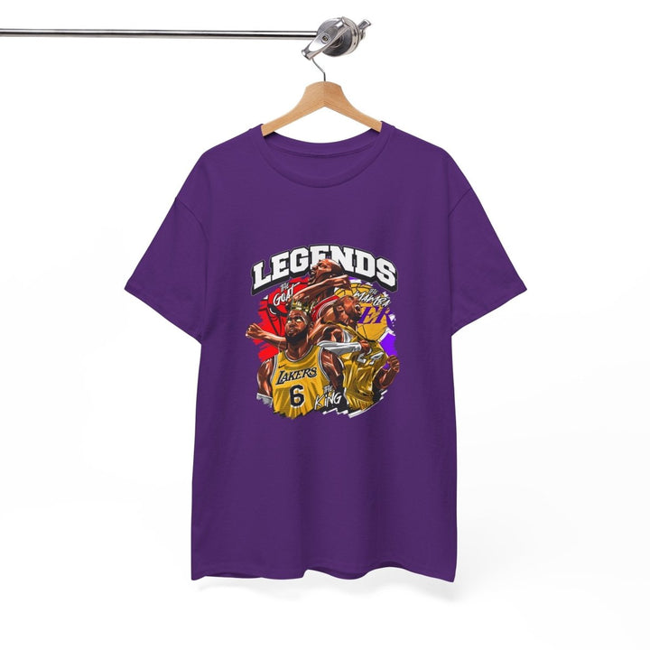 Kaos Basket Legend Basketball Unisex Heavy Cotton Tee - Cardinal Red - S - Kaos Basket Legend Basketball Unisex Heavy Cotton Tee - Tatoo Tee