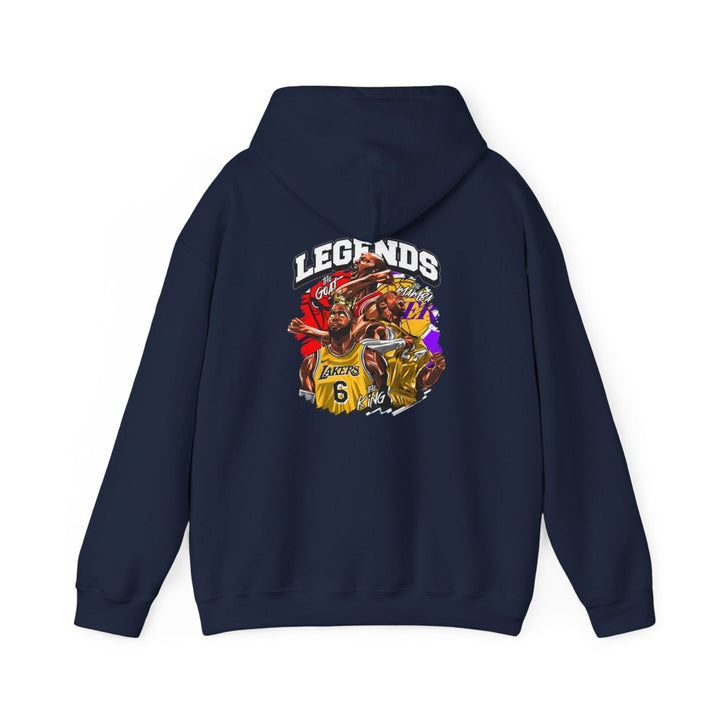 Kaos Basket Legend Basketball Unisex Hoodie - Red - S - Kaos Basket Legend Basketball Unisex Hoodie - Tatoo Tee