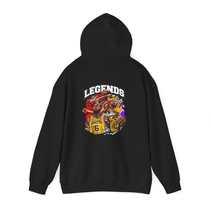 Kaos Basket Legend Basketball Unisex Hoodie - Red - S - Kaos Basket Legend Basketball Unisex Hoodie - Tatoo Tee