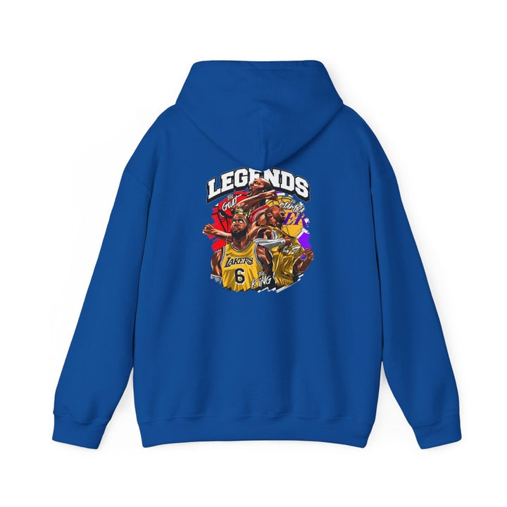 Kaos Basket Legend Basketball Unisex Hoodie - Red - S - Kaos Basket Legend Basketball Unisex Hoodie - Tatoo Tee