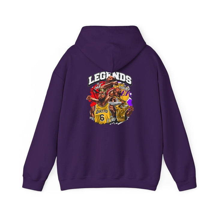 Kaos Basket Legend Basketball Unisex Hoodie - Red - S - Kaos Basket Legend Basketball Unisex Hoodie - Tatoo Tee