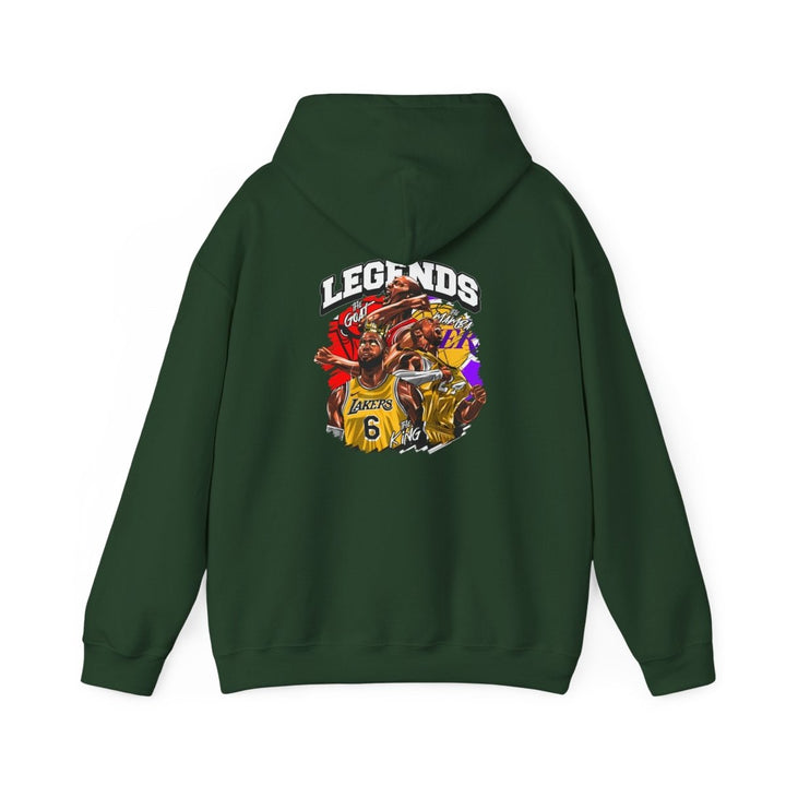 Kaos Basket Legend Basketball Unisex Hoodie - Red - S - Kaos Basket Legend Basketball Unisex Hoodie - Tatoo Tee