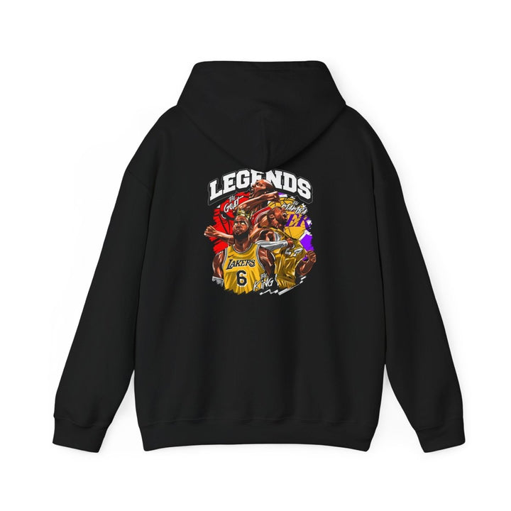 Kaos Basket Legend Basketball Unisex Hoodie - Red - S - Kaos Basket Legend Basketball Unisex Hoodie - Tatoo Tee
