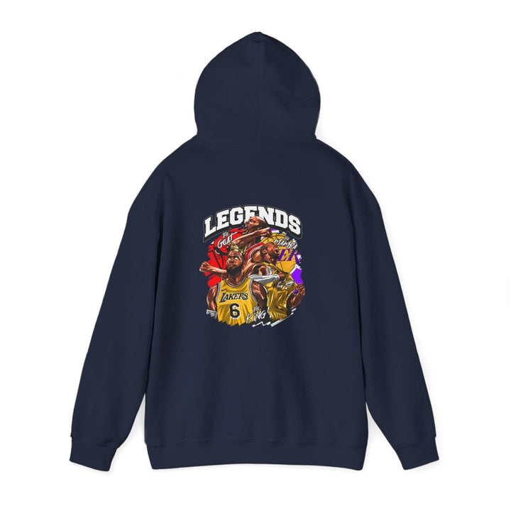 Kaos Basket Legend Basketball Unisex Hoodie - Red - S - Kaos Basket Legend Basketball Unisex Hoodie - Tatoo Tee