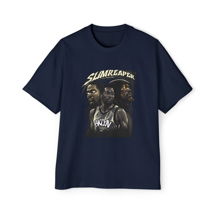 KD Oversized Tee - Slimreaper Graphic Shirt - S - Navy - KD Oversized Tee - Slimreaper Graphic Shirt - Tatoo Tee