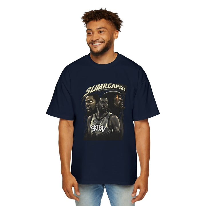 KD Oversized Tee - Slimreaper Graphic Shirt - S - Navy - KD Oversized Tee - Slimreaper Graphic Shirt - Tatoo Tee