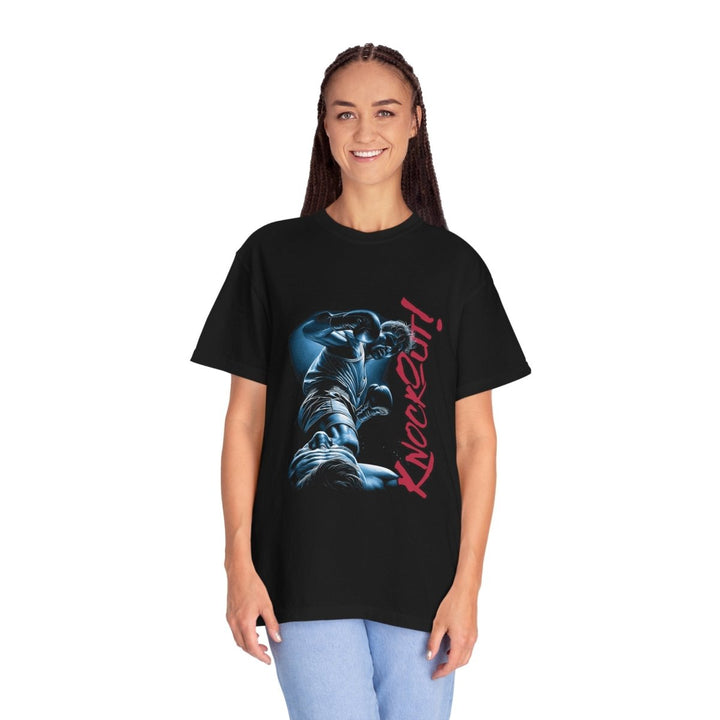 KO Graphic Unisex Garment - Dyed T-Shirt - Perfect for Boxing Fans! - Black - S - KO Graphic Unisex Garment - Dyed T-Shirt - Perfect for Boxing Fans! - Tatoo Tee