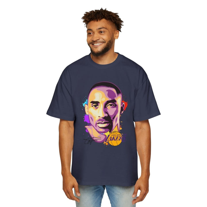 Kobe Bryant Graphic Tee - Heavy Oversized T-Shirt for Basketball Fans - S - Midnight Blue - Kobe Bryant Graphic Tee - Heavy Oversized T-Shirt for Basketball Fans - Tatoo Tee