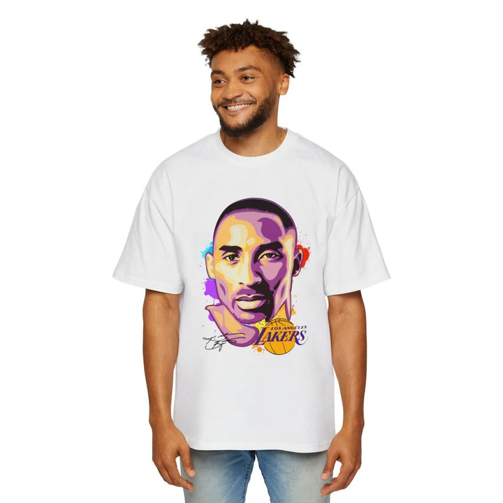 Kobe Bryant Graphic Tee - Heavy Oversized T-Shirt for Basketball Fans - S - White - Kobe Bryant Graphic Tee - Heavy Oversized T-Shirt for Basketball Fans - Tatoo Tee